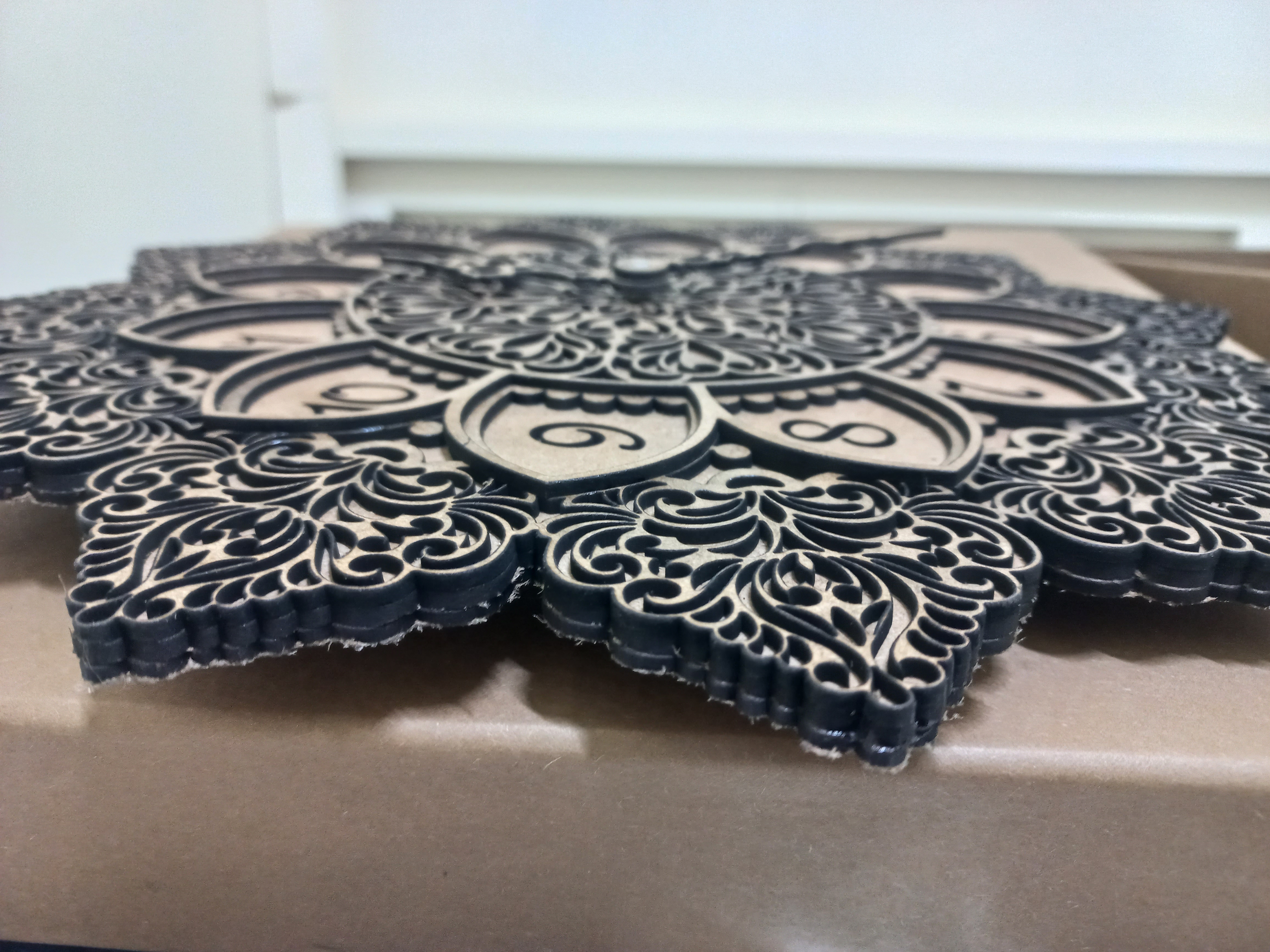  Wooden Wall Clock Laser Cut