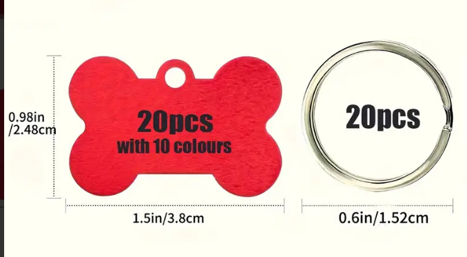 Personalized Dog Bone Tag