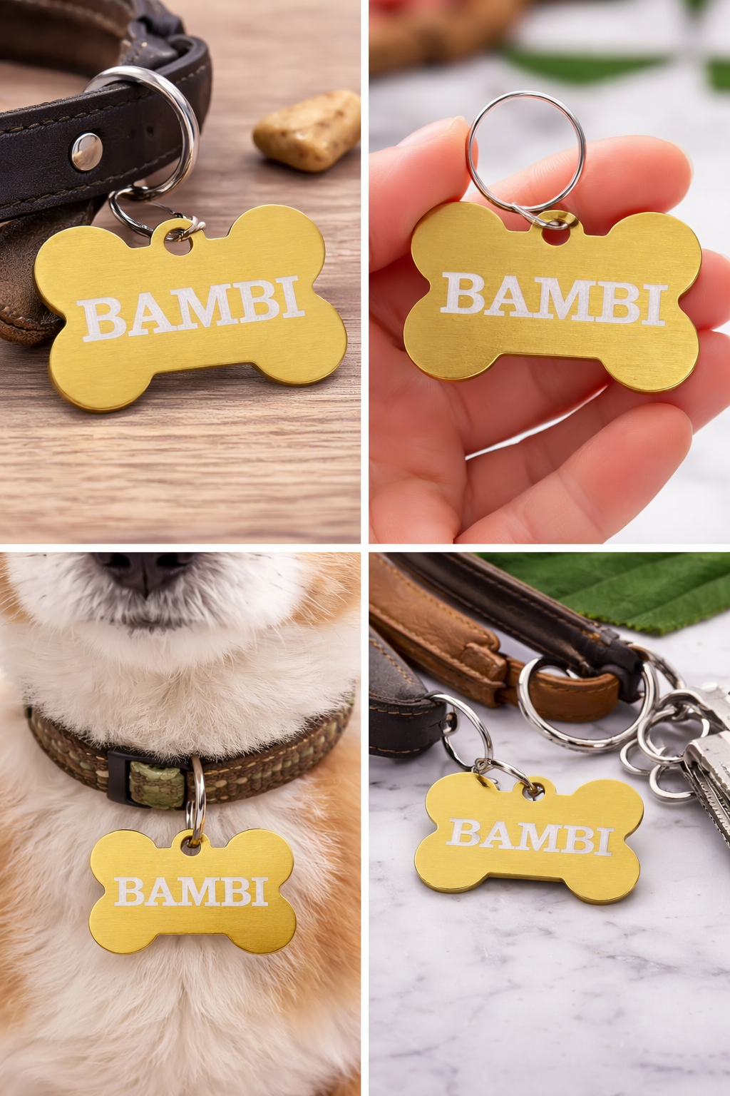 Personalized Dog Bone Tag