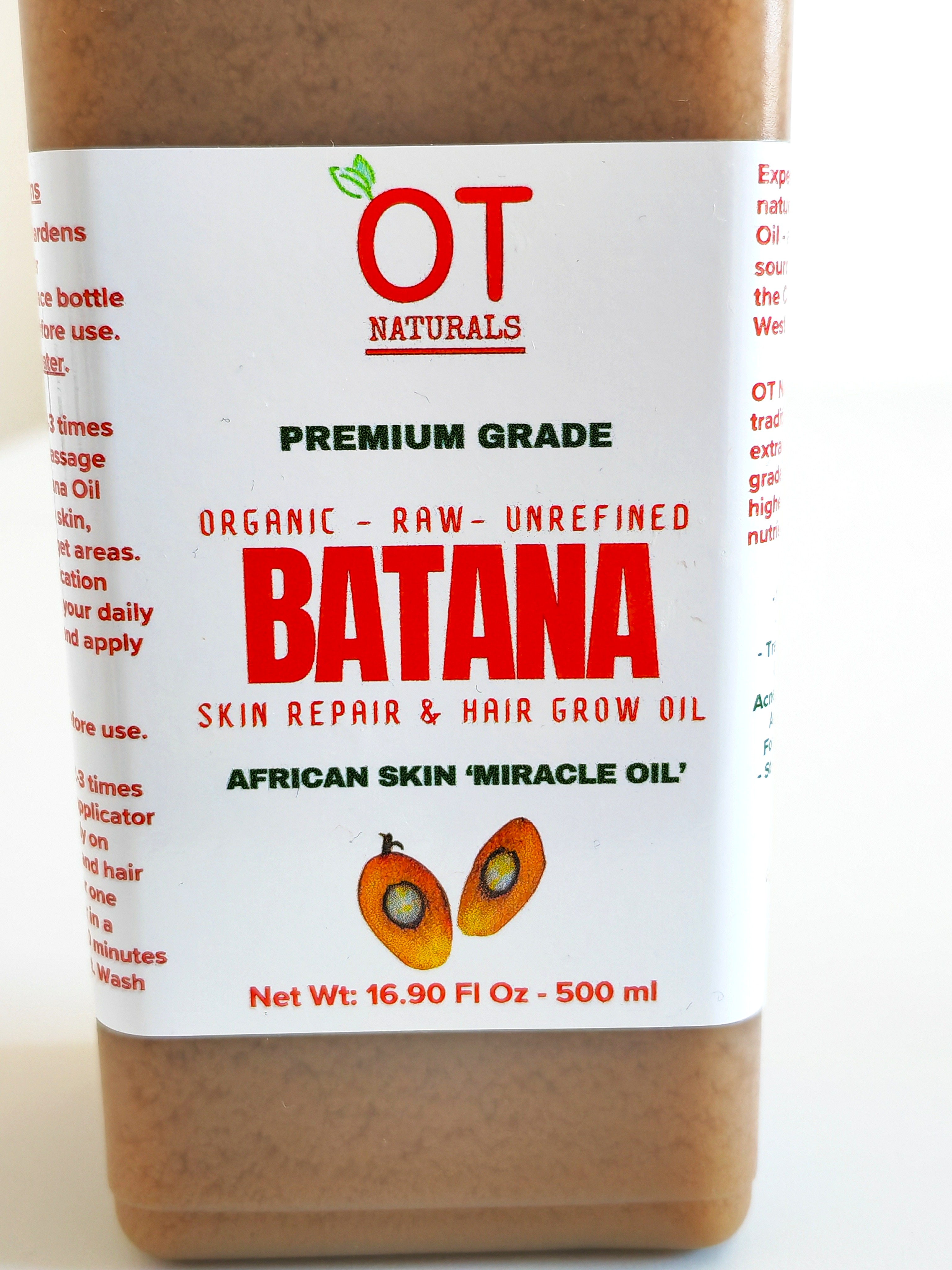 500ml - Pure Batana Oil for Skin Repair – Deep Moisture & Healing