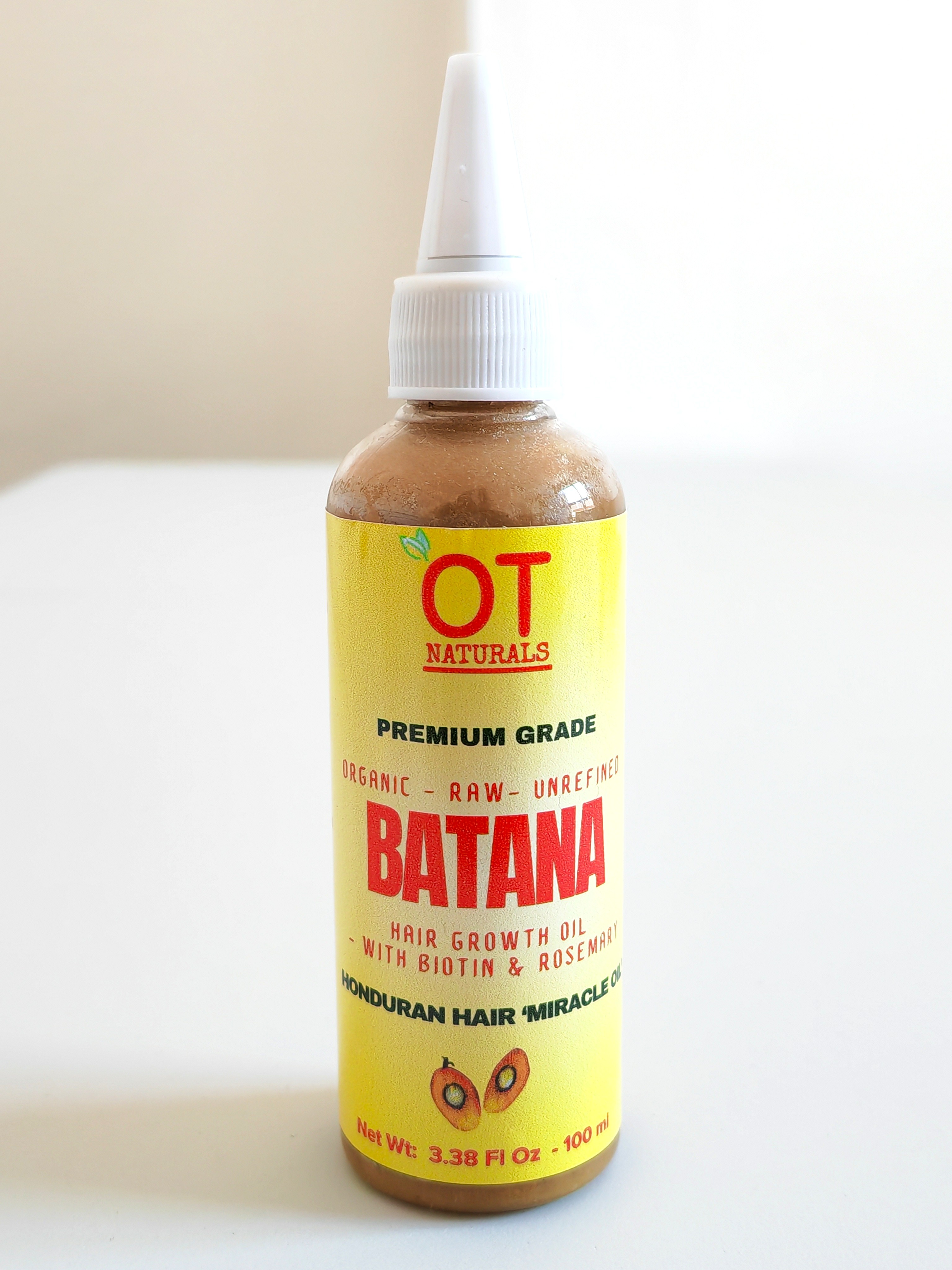 100ml - Raw Batana Oil with Biotin & Rosemary - for Faster Hair Growth