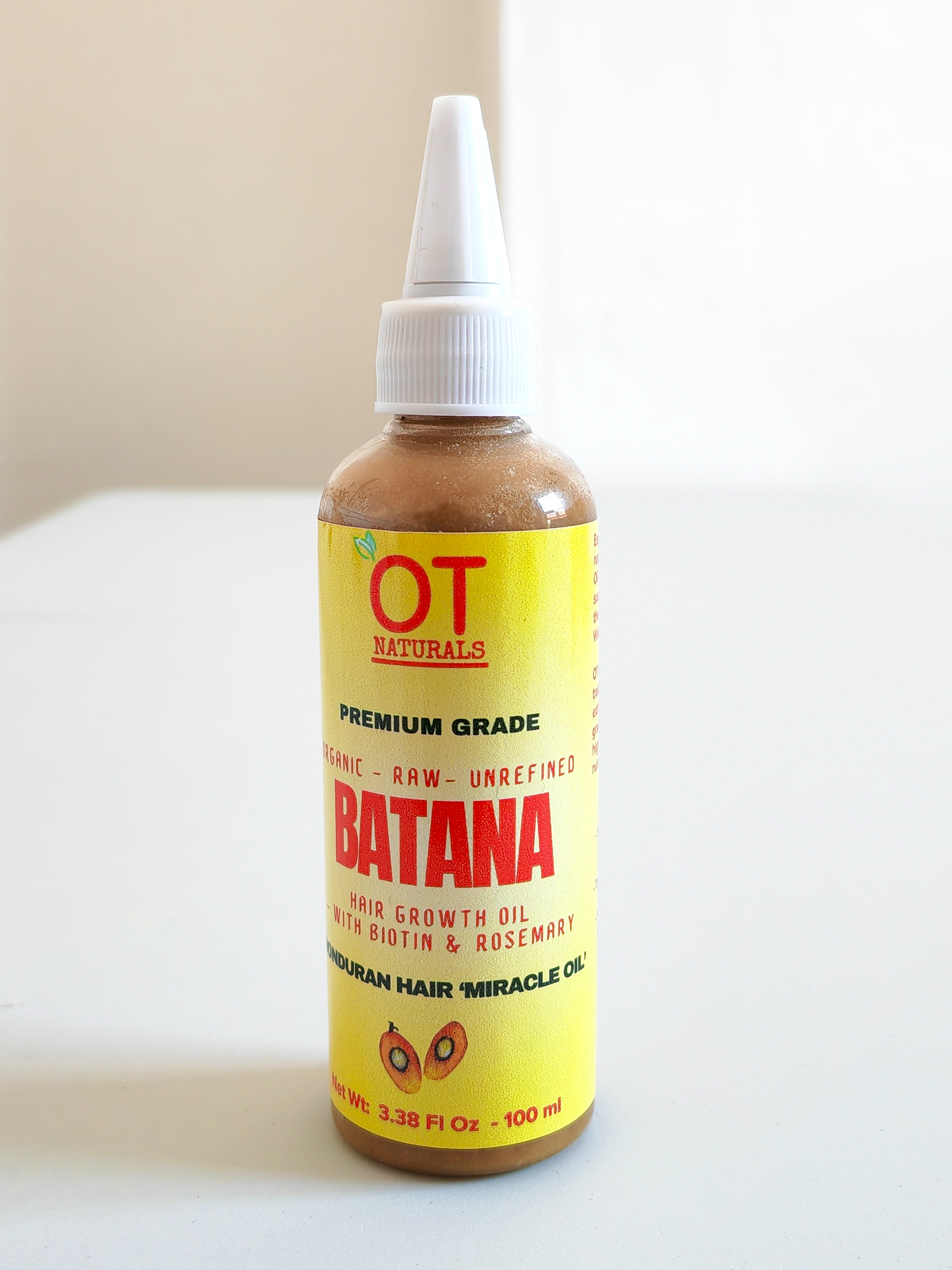 100ml - Raw Batana Oil with Biotin & Rosemary - for Faster Hair Growth