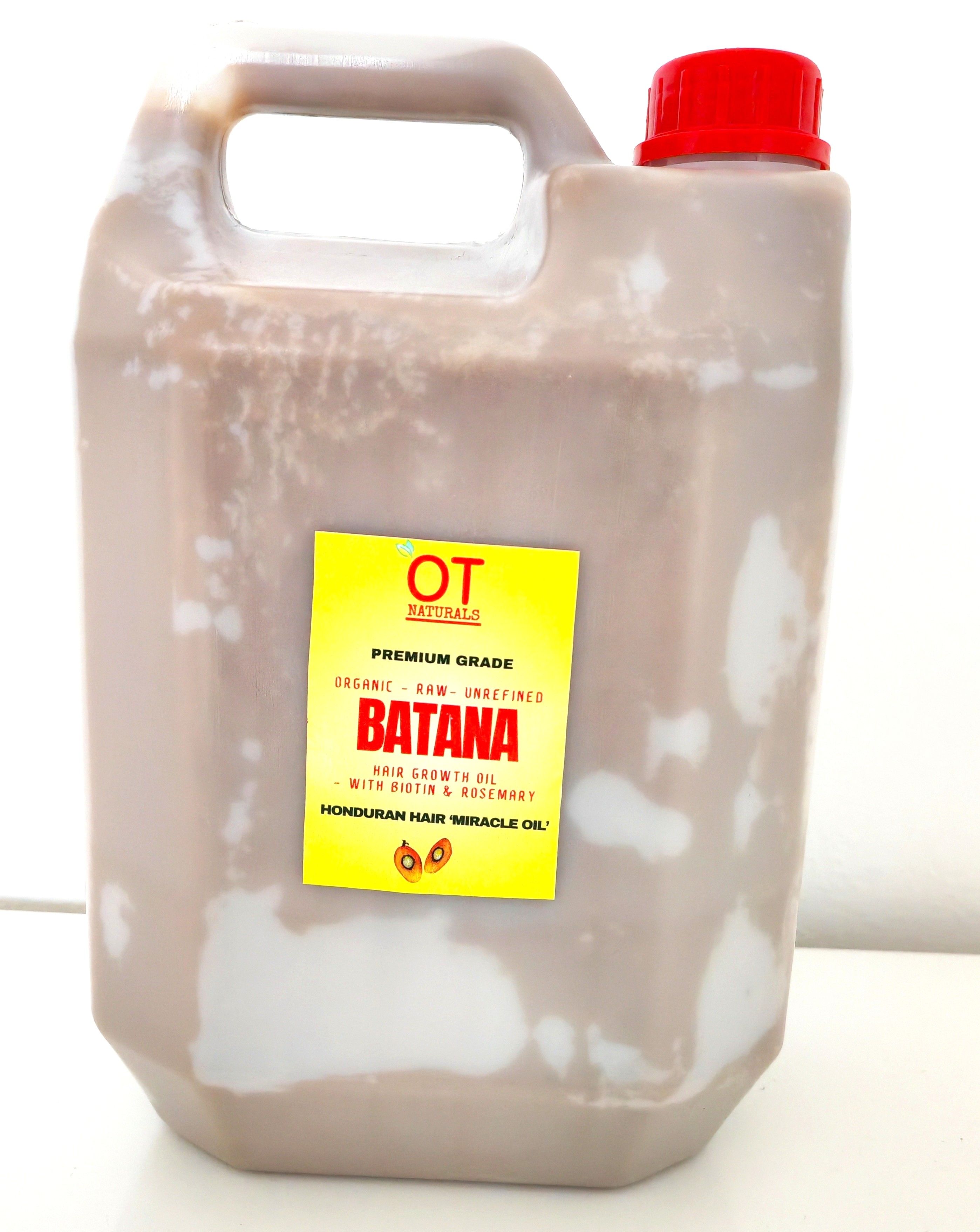 5 Litres (5000ml) - Raw Batana Oil for Hair Growth – with Biotin & Rosemary