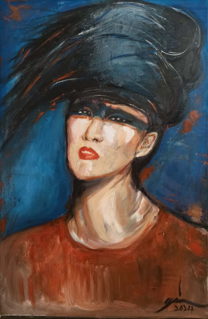 [The Hair Flipping] Oil On Canvas