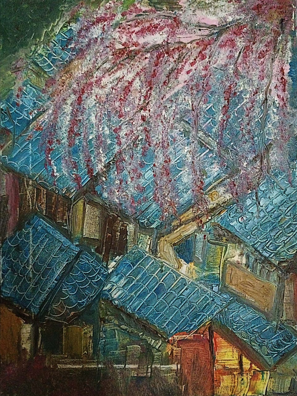 [The Sakura] Oil On Canvas