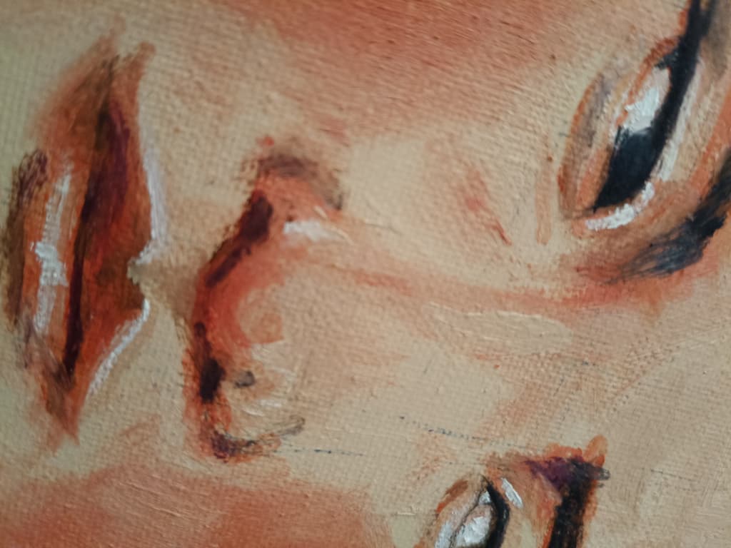 [The Ethnic Tibetan Woman] Oil Painting