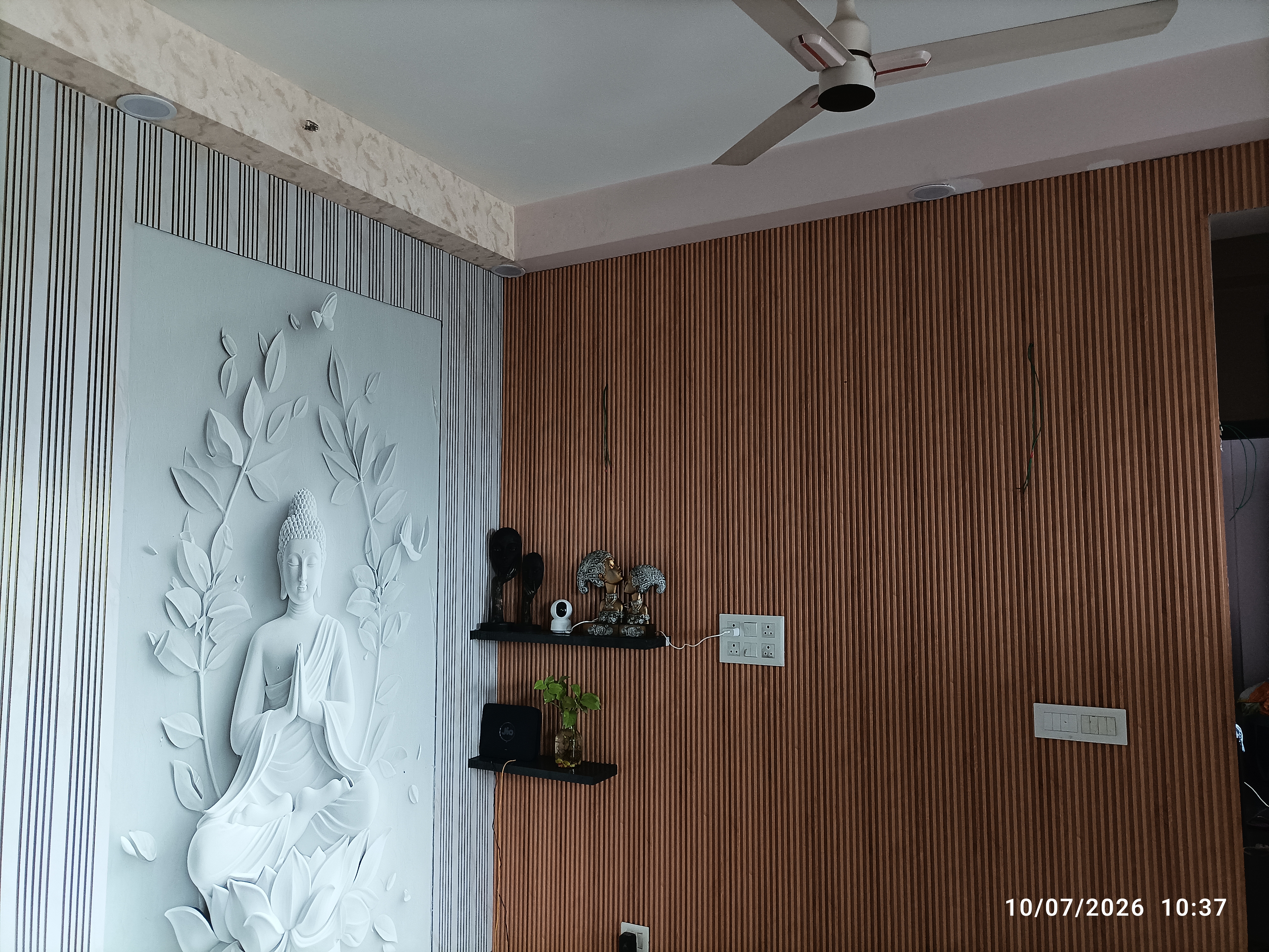 Wall-Mounted Buddha Relief Panel