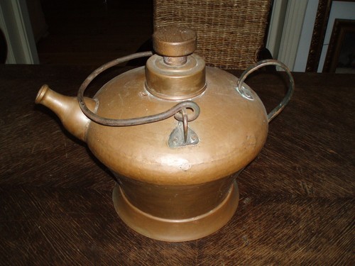 large old copper jug ​​special shape 19th century