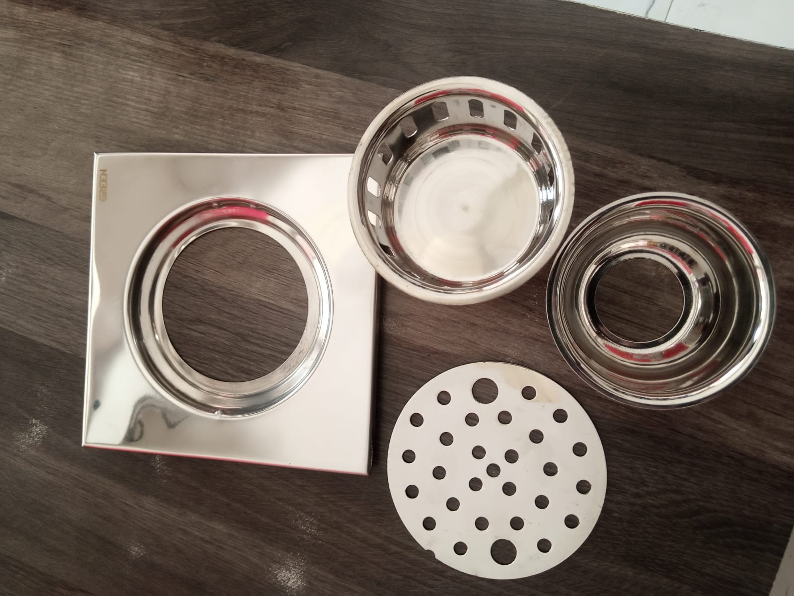 Multi-Layered Stainless Steel Floor Drain