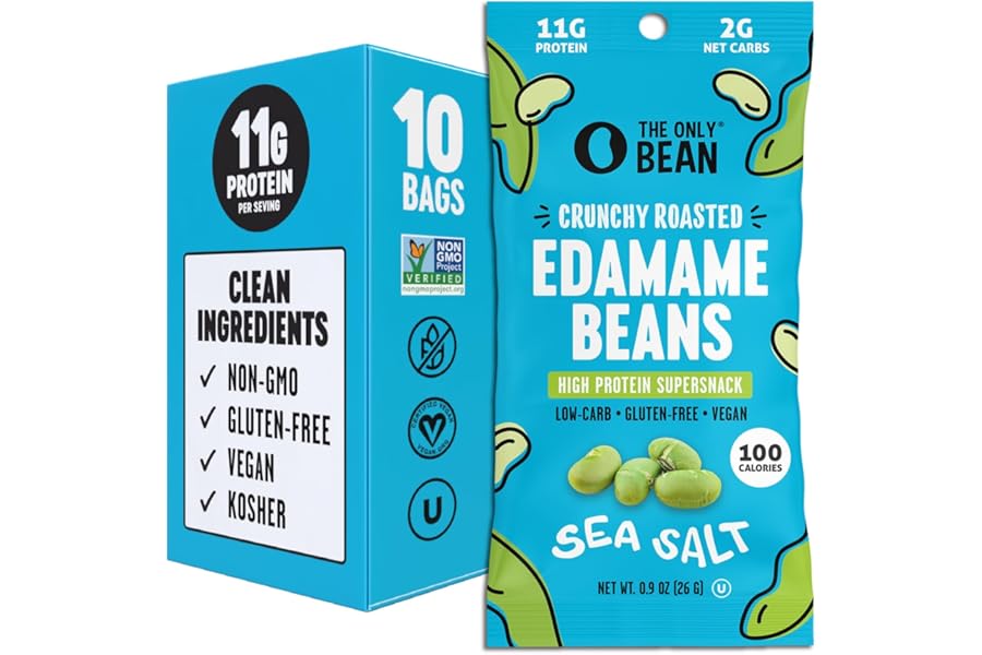 Crunchy Roasted Edamame Beans - Sea Salt
