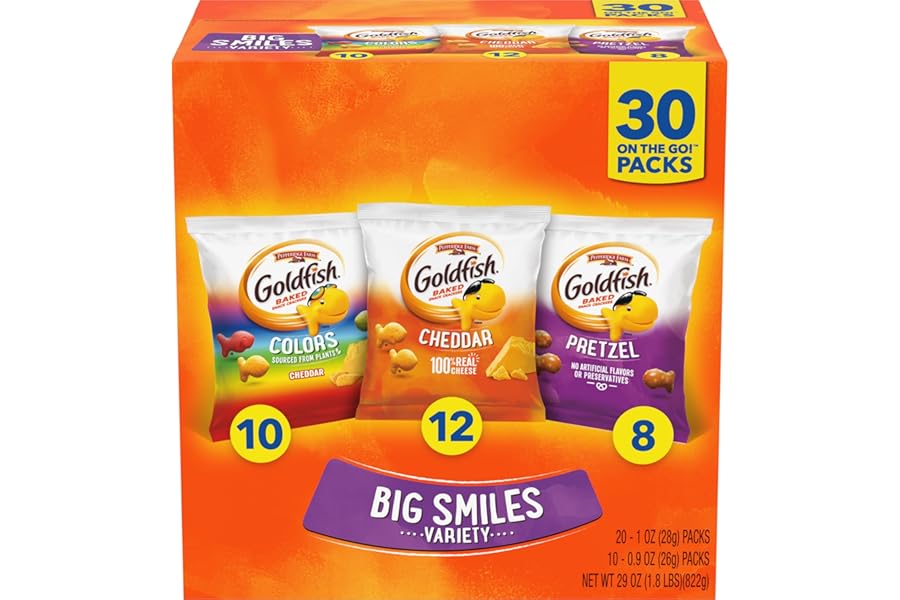Pepperidge Farm Goldfish Crackers Big Smiles Variety Pack