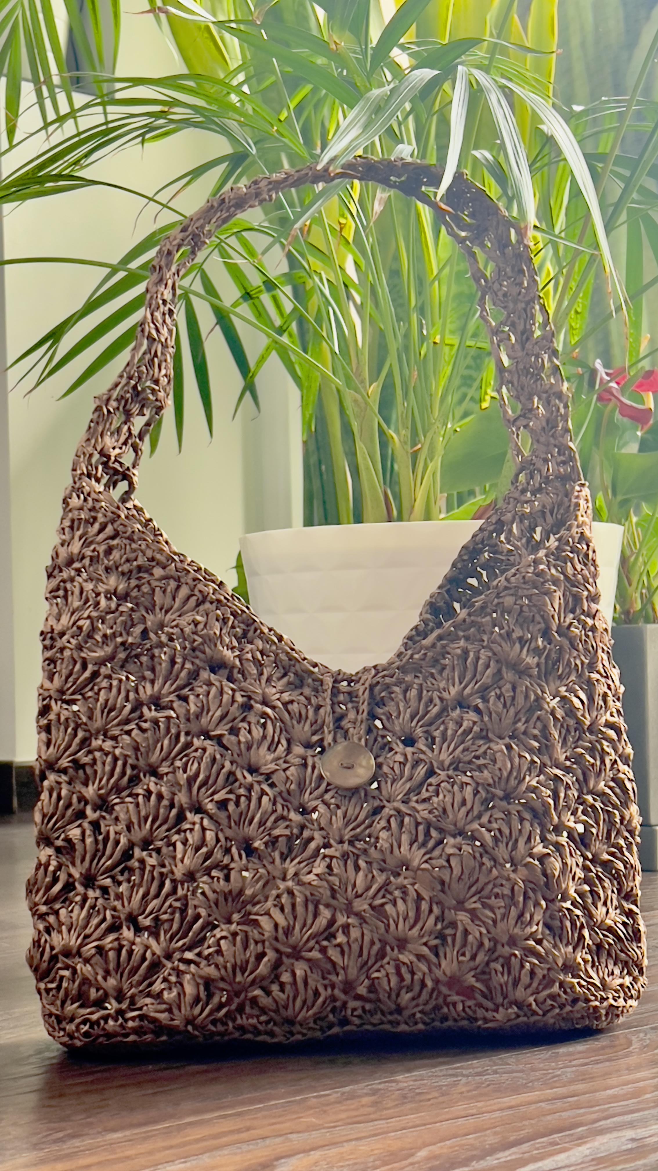 Handwoven Straw Tote Bag