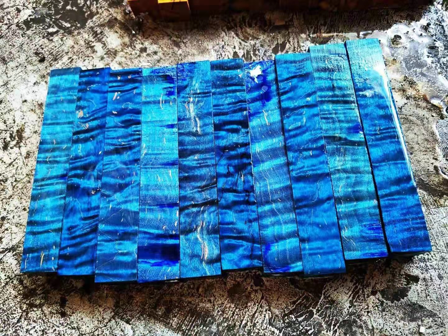 Blue Stabilized Wood Blanks