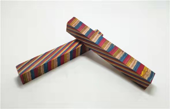 Colorful laminated wood pen blanks
