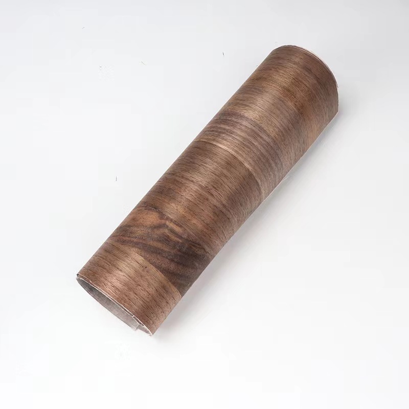 Fleeced walnut veneer Roll