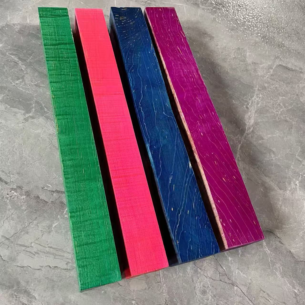 Stabilized wood cue blanks