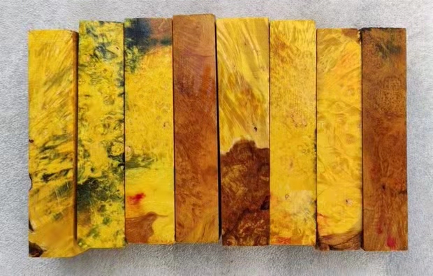 Yellow Stabilized Wood Blanks