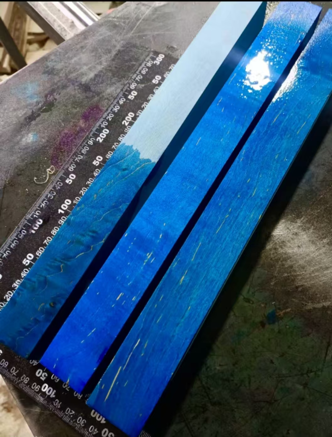 Stabilized wood cue blanks