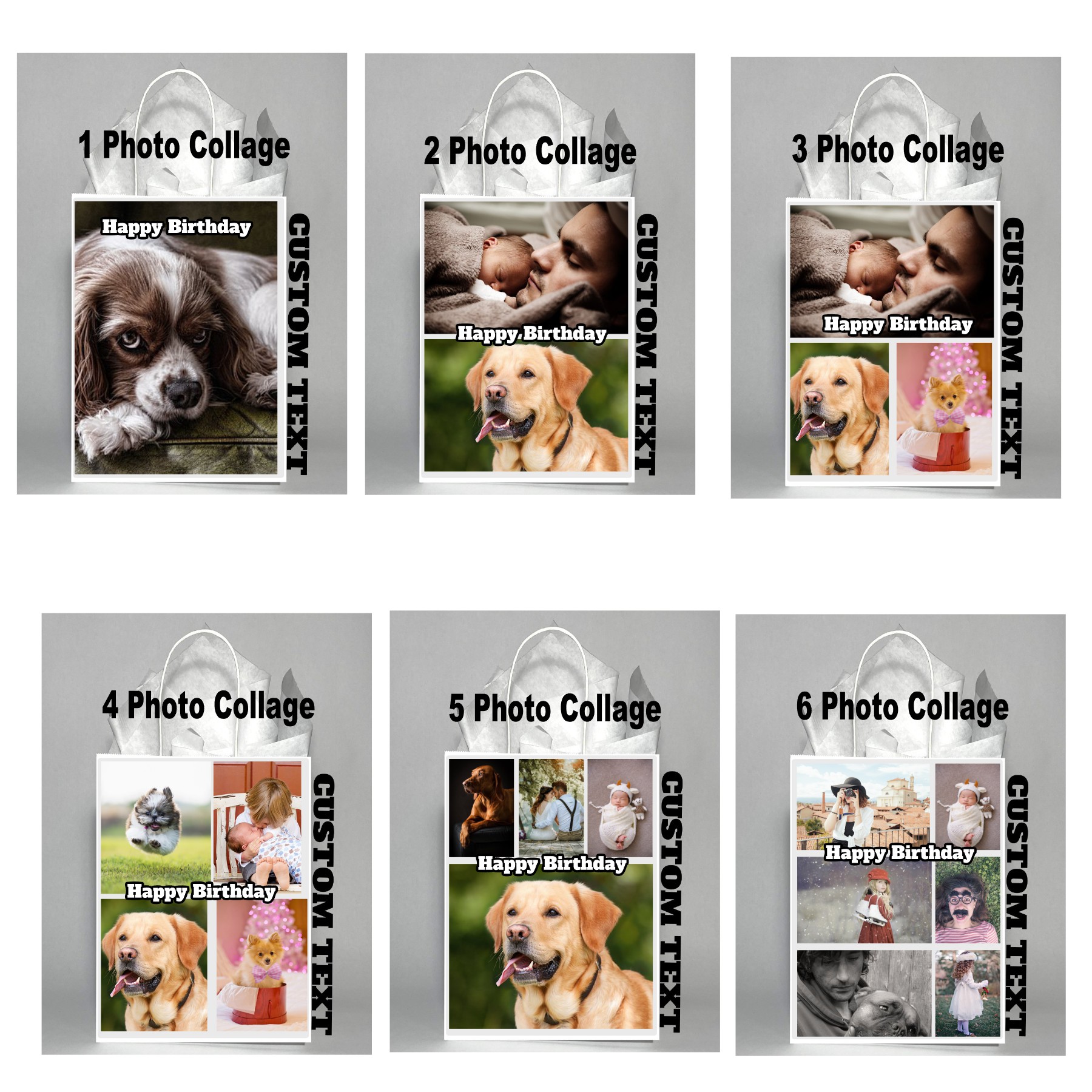 Personalized Photo Gift Bags