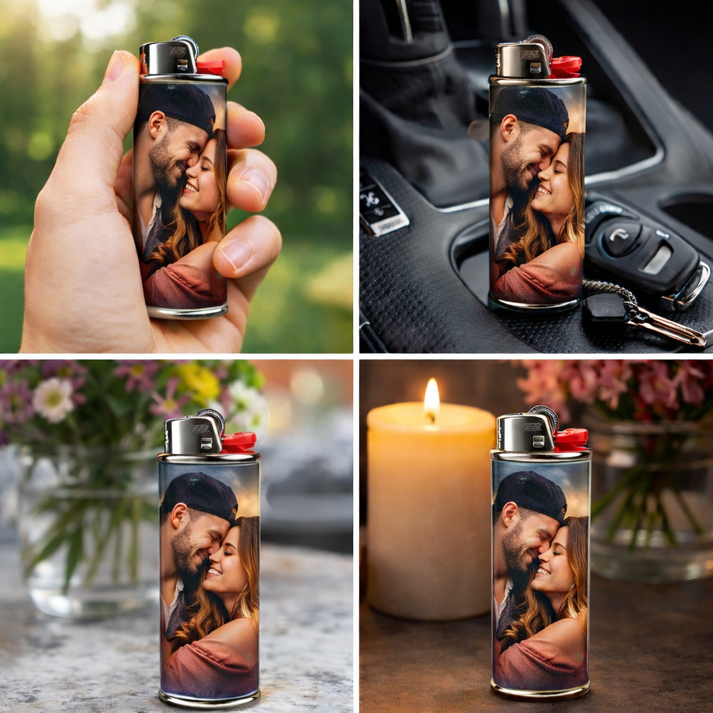 Custom Photo Metal Lighter Case | Personalized Lighter Cover
