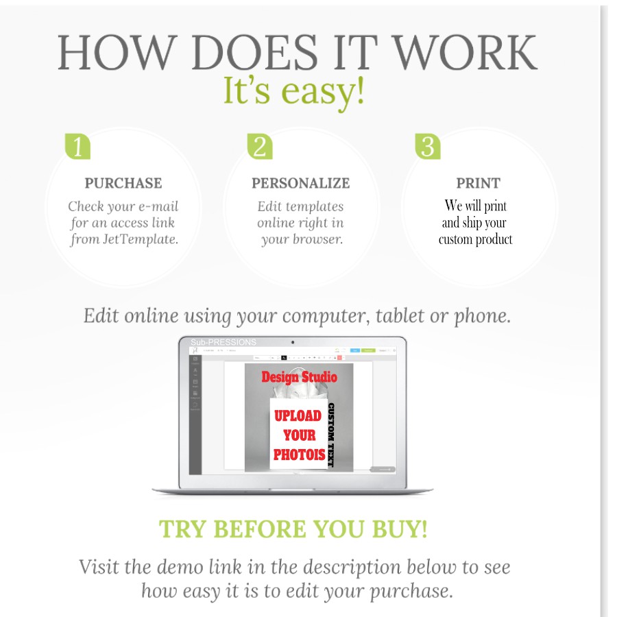 Personalized Photo Gift Bags