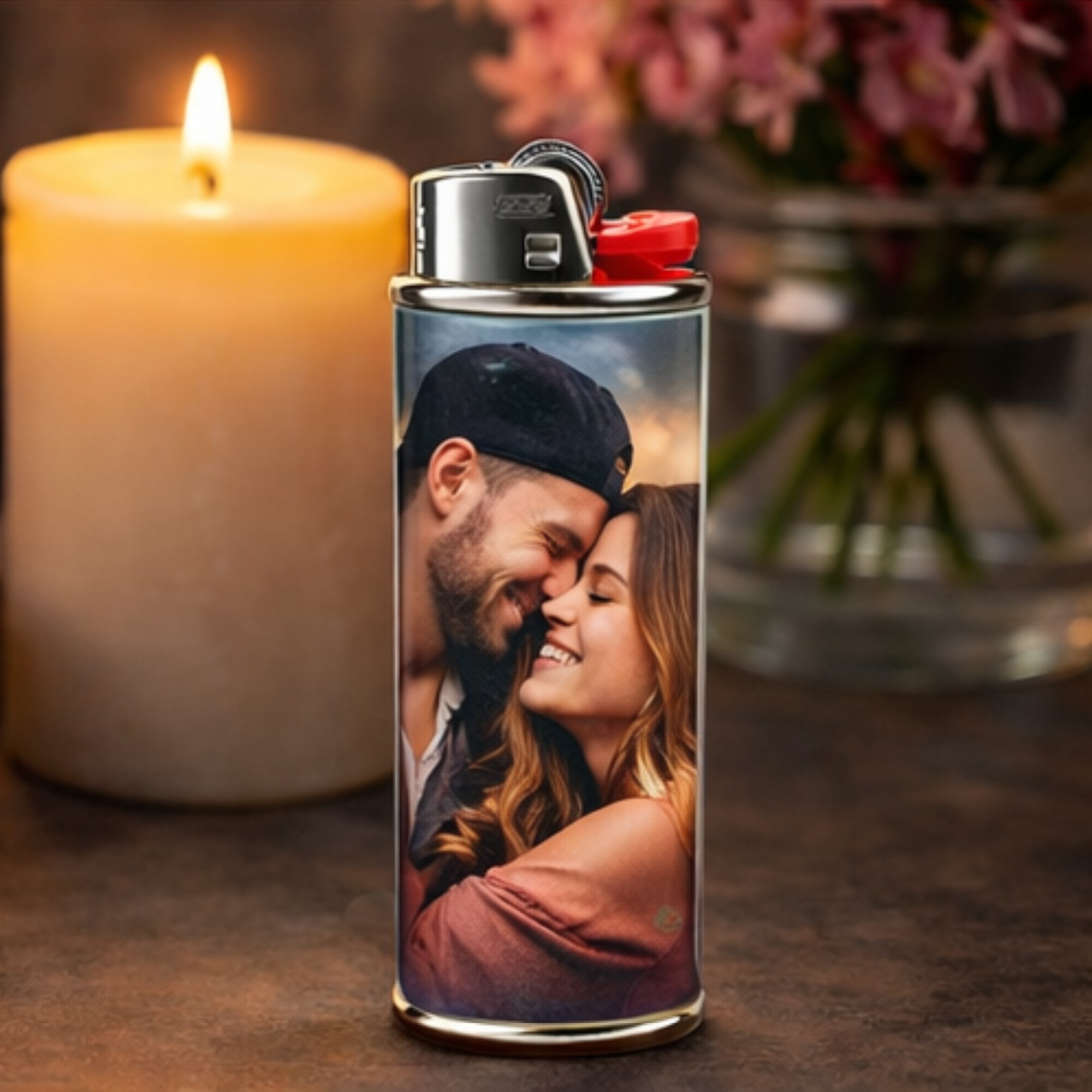 Custom Photo Metal Lighter Case | Personalized Lighter Cover