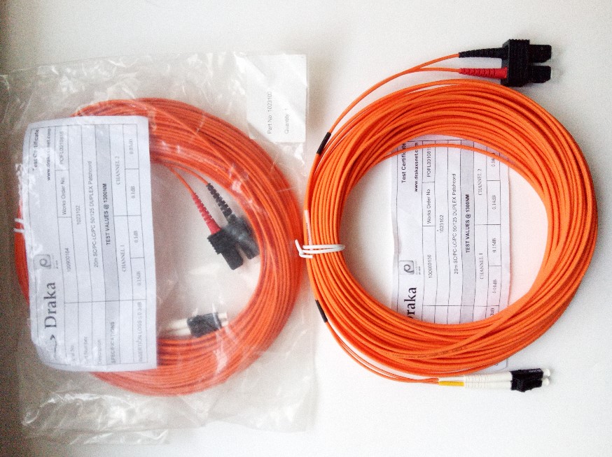20M SCPC-LCPC 50125 DUPLEX Fiber Optik Kablo