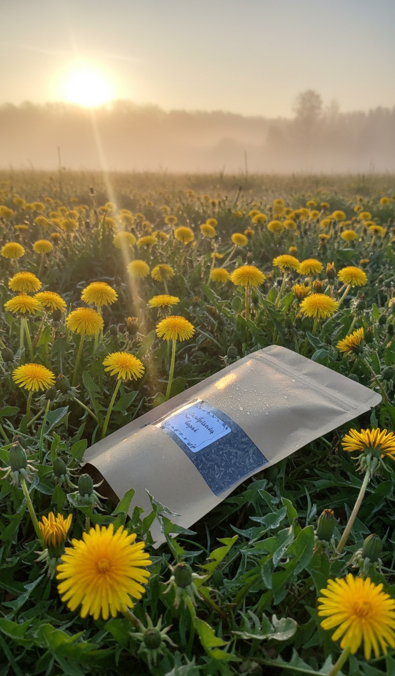 Kiaulpienės džiovinti lapai