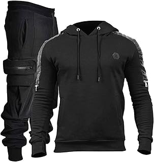 Men's Black Tracksuit Set