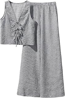 Women's Gingham 2-Piece Set