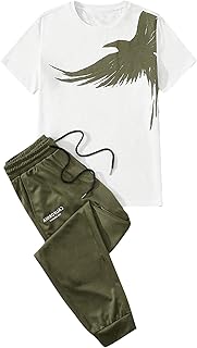 Men's Graphic T-shirt and Jogger Pants Set