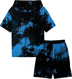 Blue and Black Tie-Dye Kids' Set