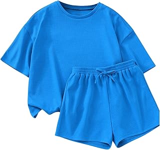 Blue Casual Two-Piece Set