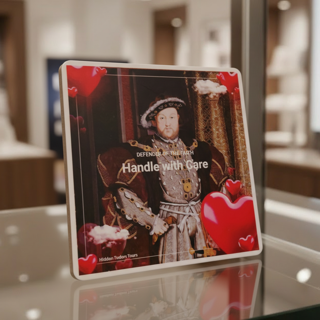 Henry VIII Coaster - "Defender of the Faith, Handle with Care"