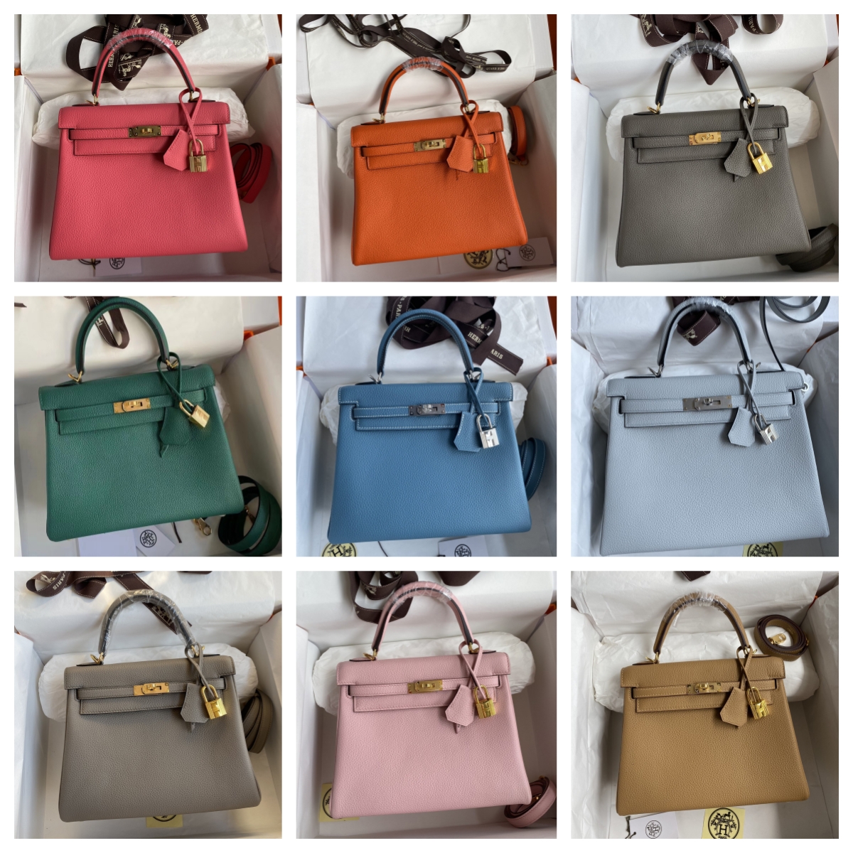 oKELLYo Bags 25cm Togo Leather Best