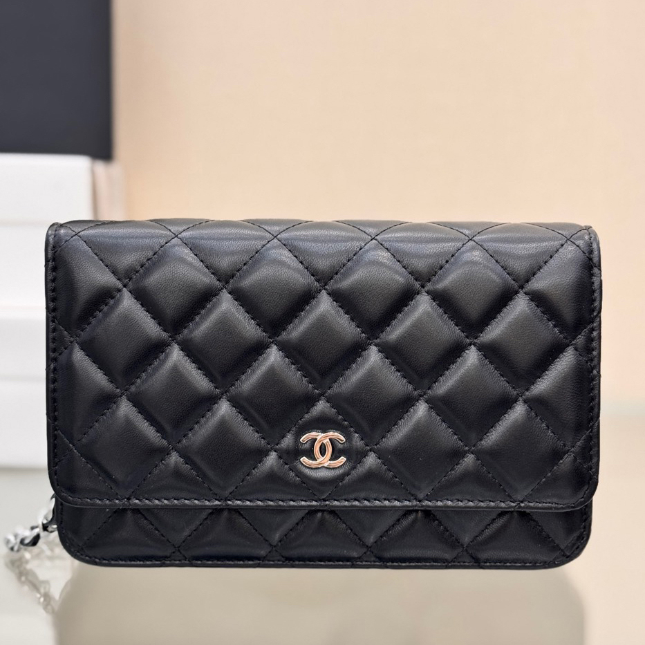 CC Bags Best Lambskin Wallet on Chain 19cm
