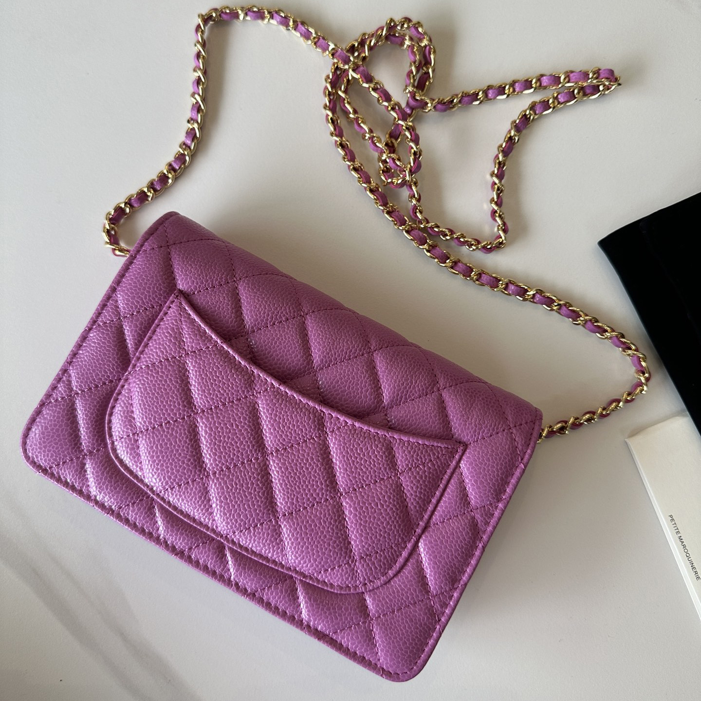 CC Bags Best Caviar Wallet on Chain 19cm