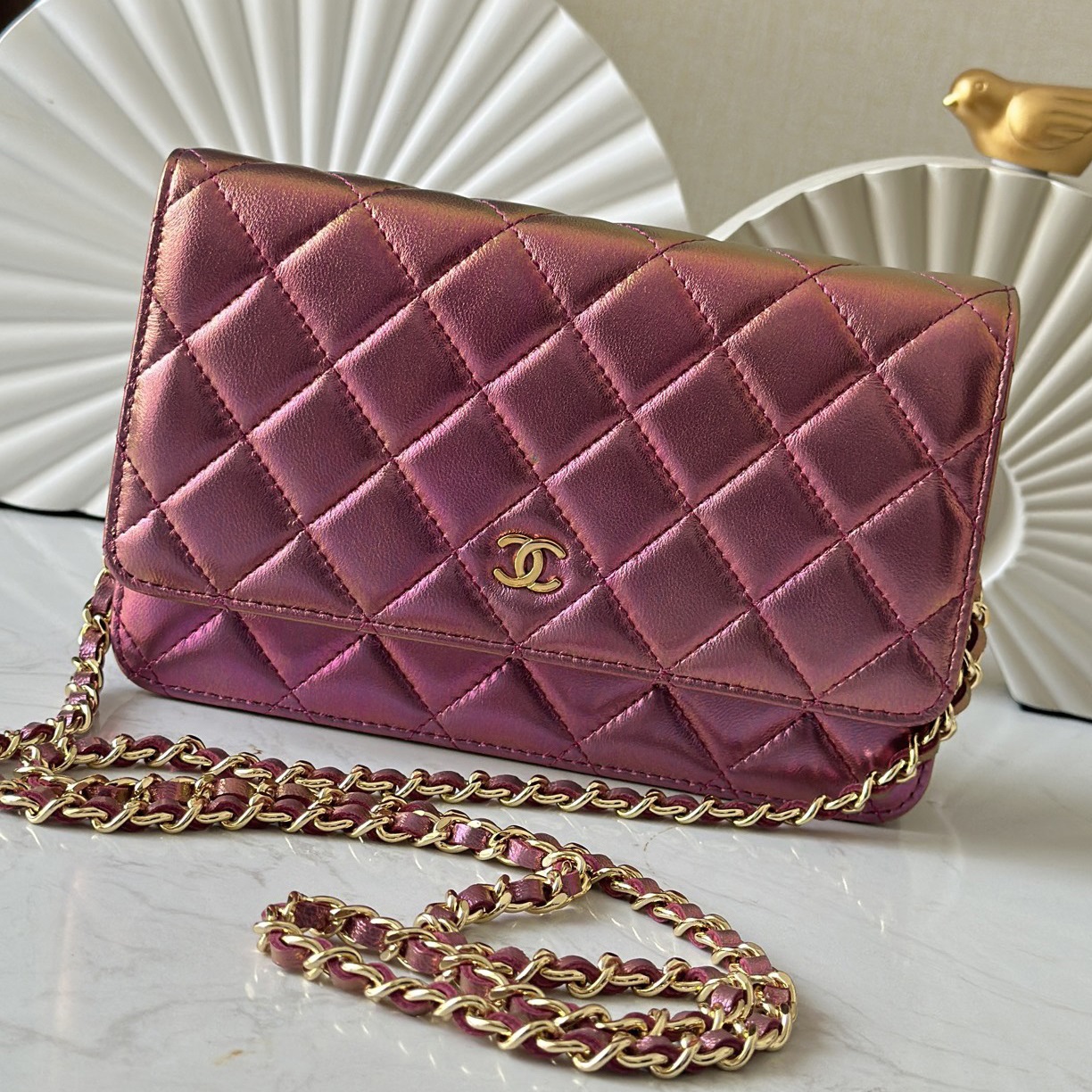 CC Bags Best Lambskin Wallet on Chain 19cm