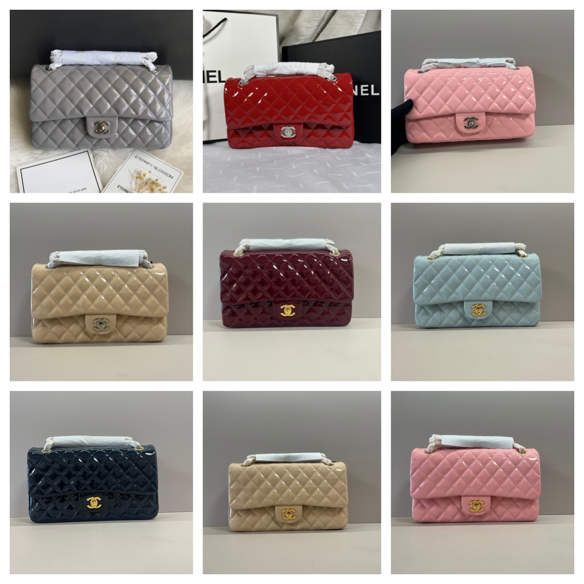 CC Bags Best Classic Flap Bag Patent 25cm