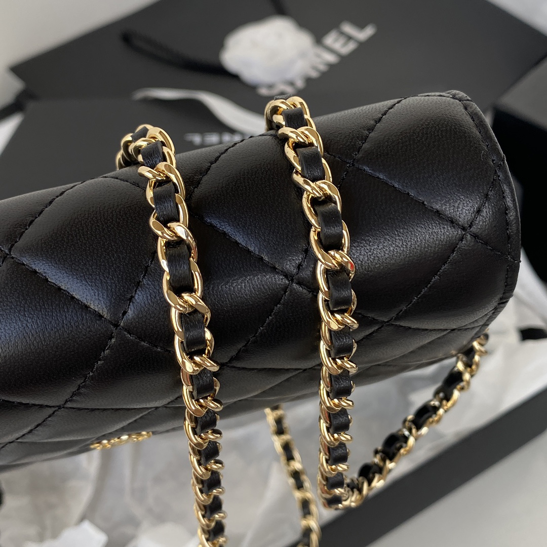 CC Bags Best Lambskin Wallet on Chain 19cm