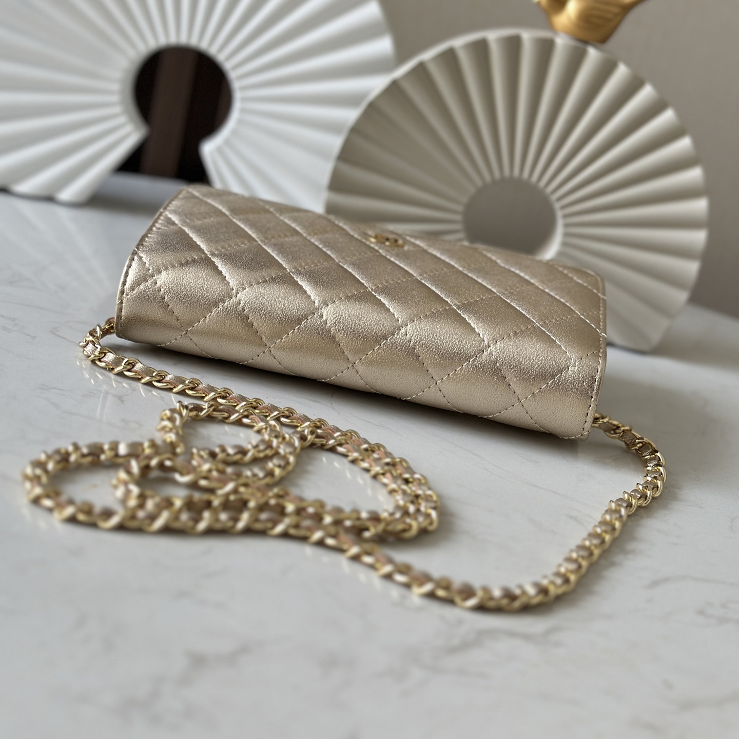 CC Bags Best Lambskin Wallet on Chain 19cm