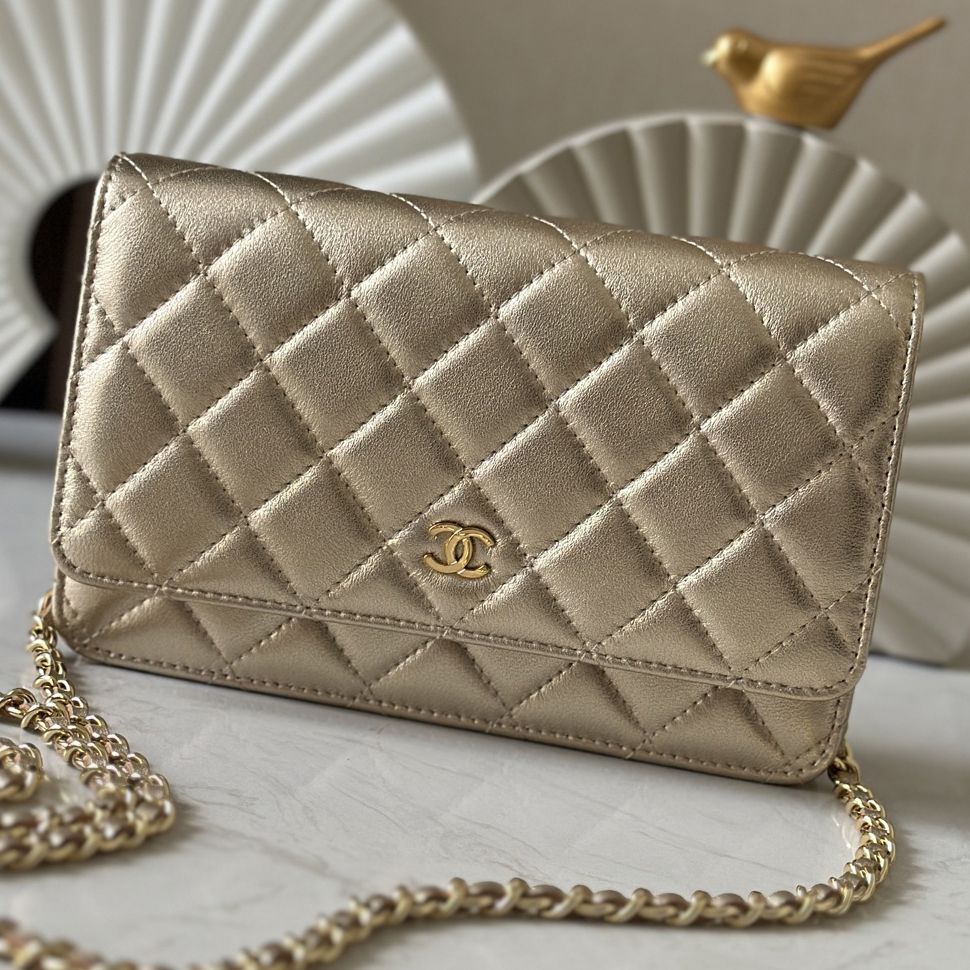 CC Bags Best Lambskin Wallet on Chain 19cm