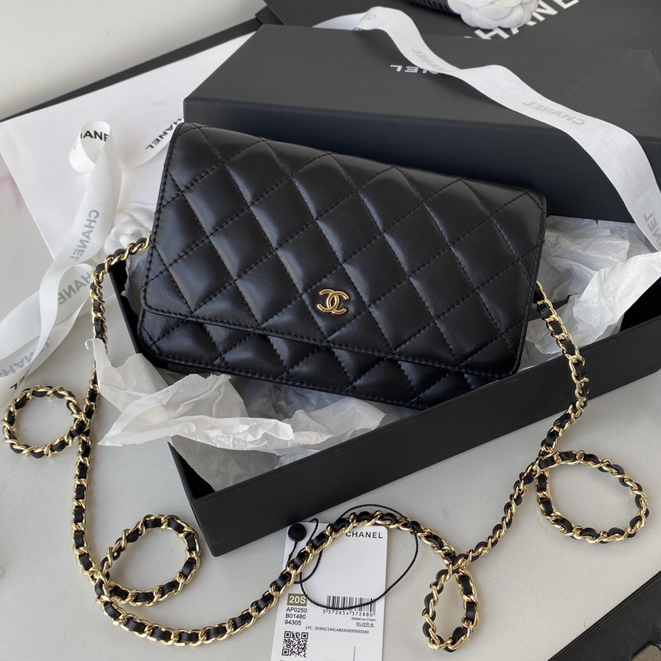 CC Bags Best Lambskin Wallet on Chain 19cm