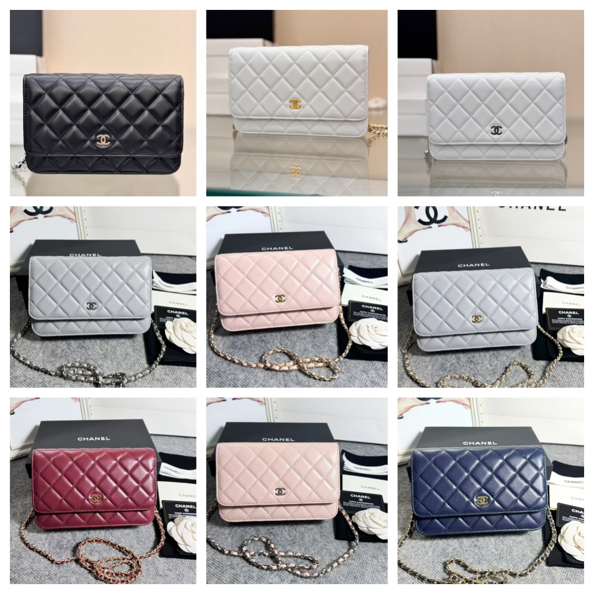 CC Bags Best Lambskin Wallet on Chain 19cm