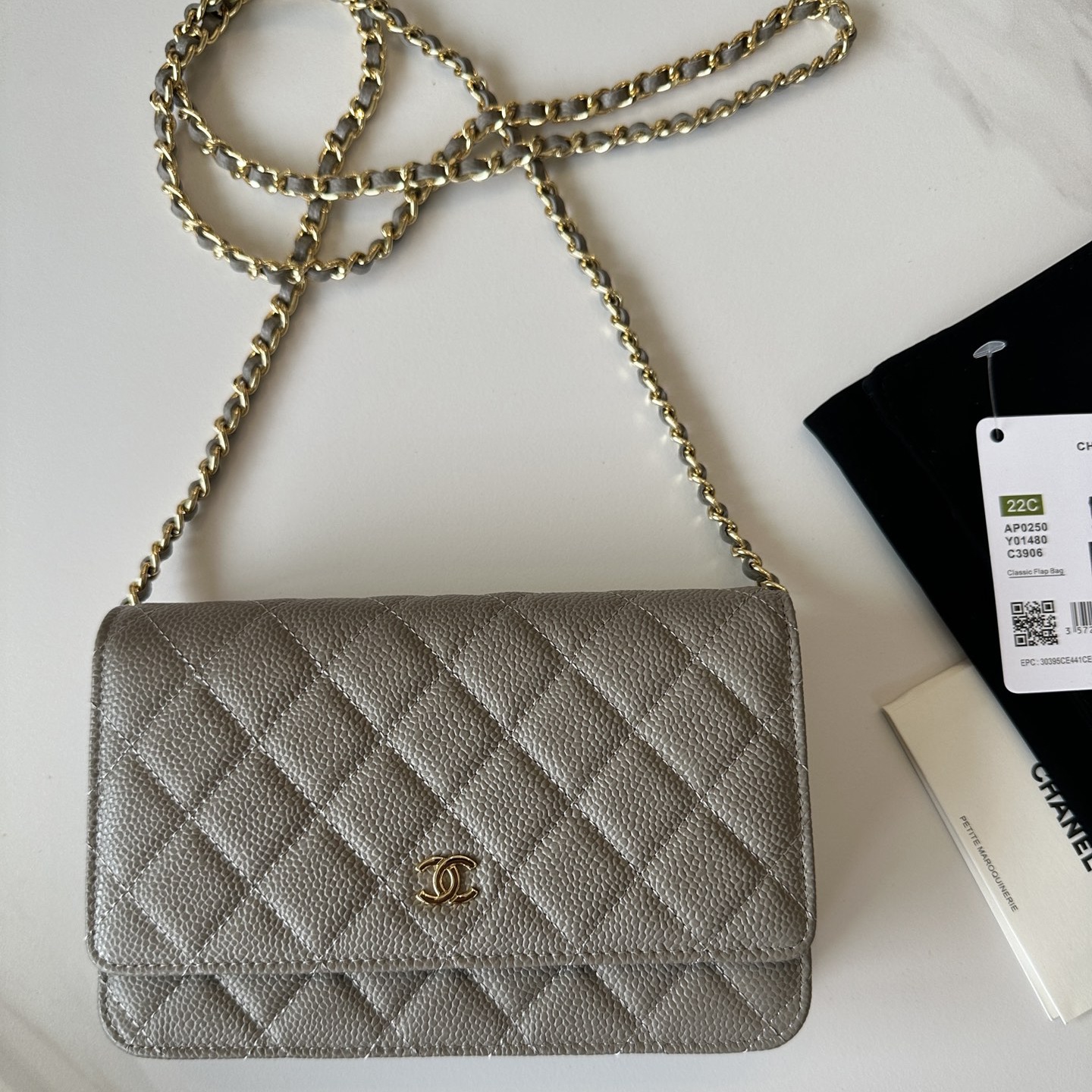 CC Bags Best Caviar Wallet on Chain 19cm