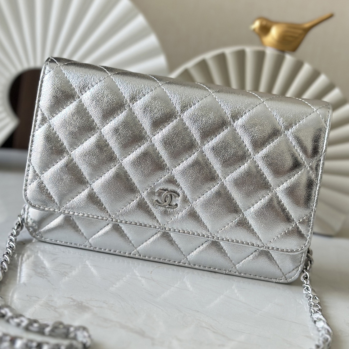 CC Bags Best Lambskin Wallet on Chain 19cm