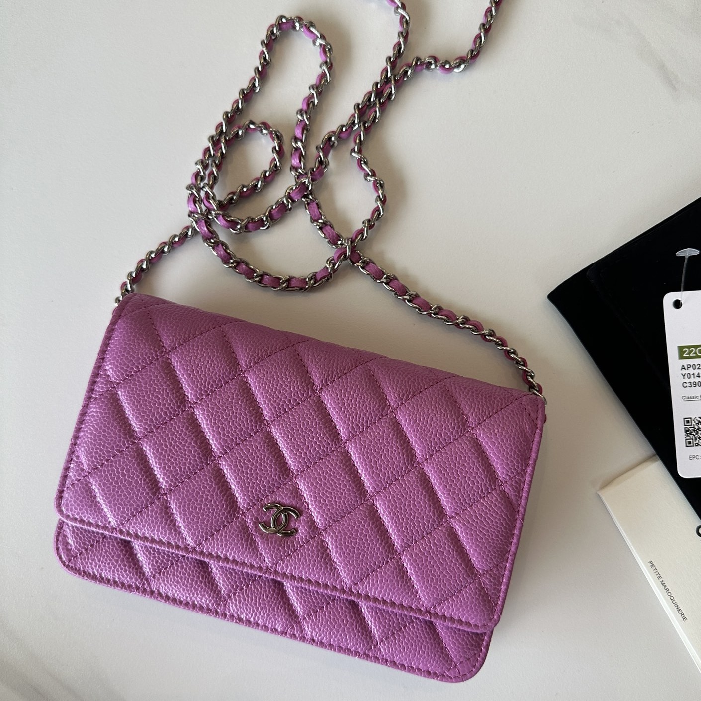 CC Bags Best Caviar Wallet on Chain 19cm