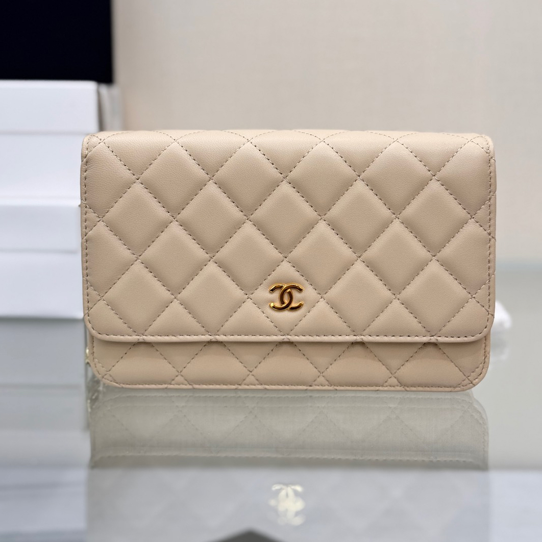 CC Bags Best Lambskin Wallet on Chain 19cm