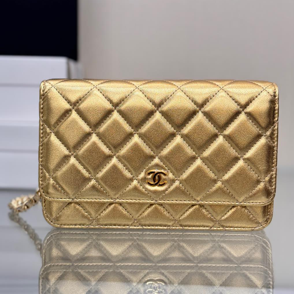 CC Bags Best Lambskin Wallet on Chain 19cm