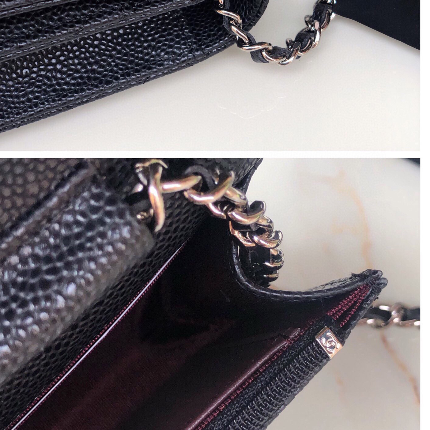 CC Bags Best Caviar Wallet on Chain 19cm